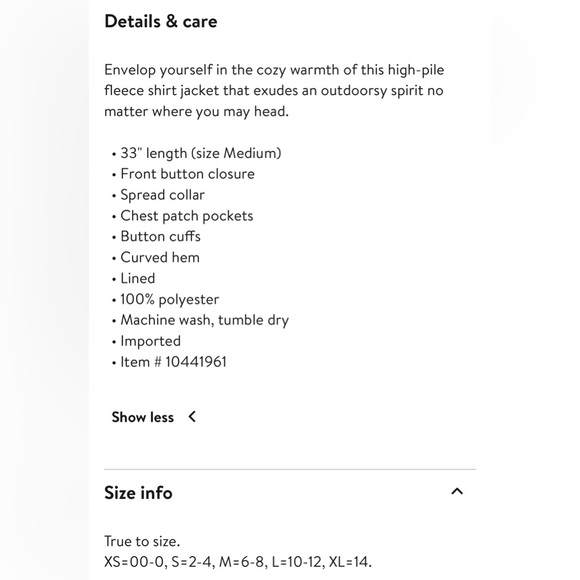 Thread & Supply Black and Gray Plaid Fleece Shirt Jacket. Very Soft NWOT - Picture 6 of 6